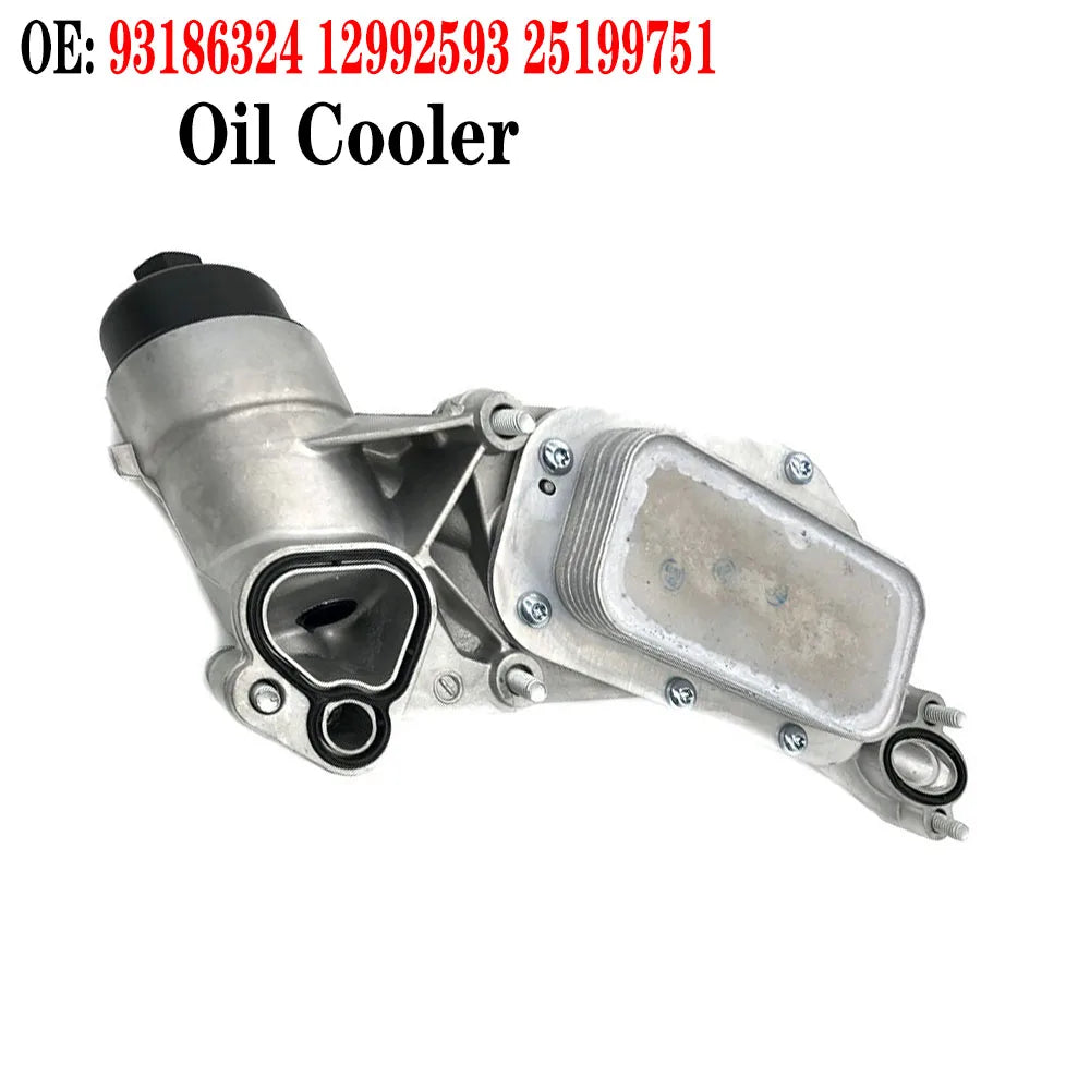 12992593 93186324 Engine Oil Cooler Oil Filter Assembly Aluminum for Chev-rolet for Cru-ze for O-pel for As-tra