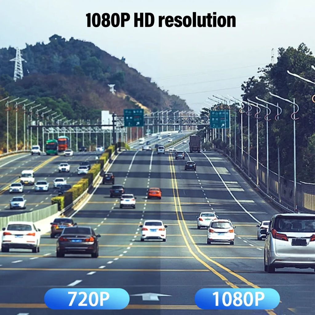 Car Camera Recorder 3 Channel Dash Cam 1080P Dash Camera Wifi Triple Car Camera with 32GB Card 2 Inch LCD Display 150mAh Battery