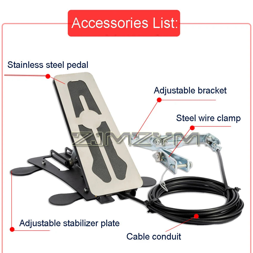 Automotive Auxiliary Brake Device Floor Standing Car Auxiliary Brake Device Side Seat Brake Car Co Pilot Brake Switch Device