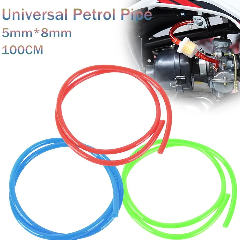 Universal 1m Motorcycle Fuel Filter Motorbike Dirt Hose Line Petrol Pipe Fuel Gas Oil Tube Motorcycle Equipments Accessories