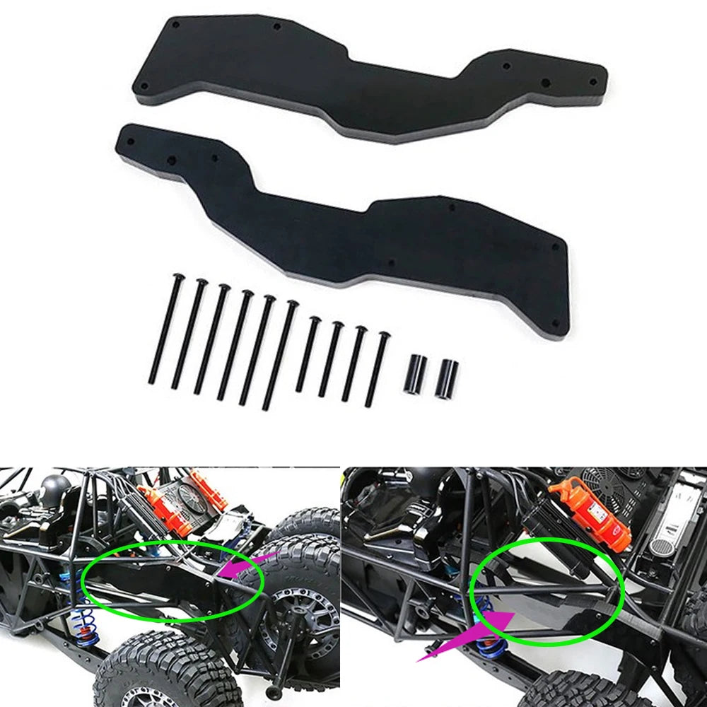 For LOSI SUPER BAJA REY 2.0 RC Car Rear Reinforced Bracket Pipe Frame Tail Strengthen Support Mount Repair Parts