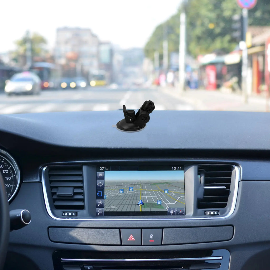 Car Dash Cam Suction Cup Mount Universal Strong Design Black Color Dashboard Holder Compatible with Multiple Dash Cameras