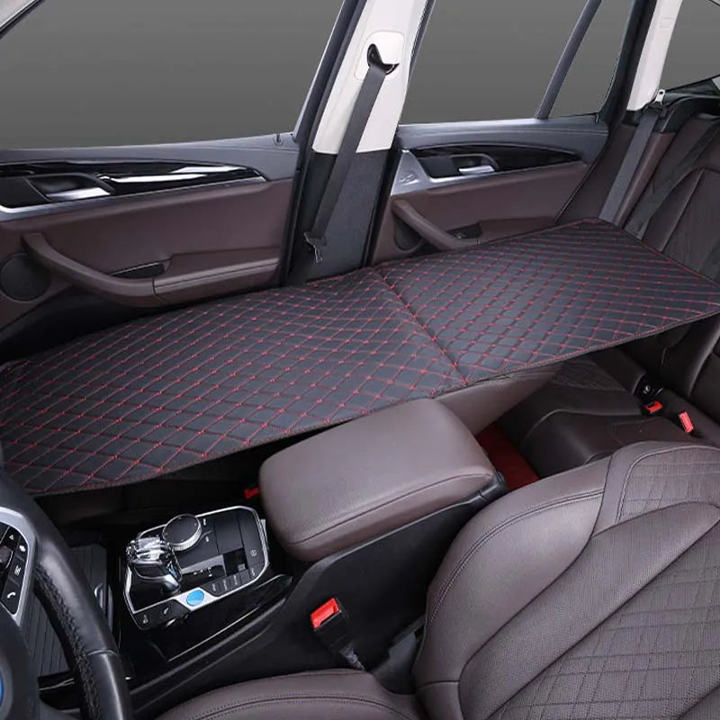 Car travel bed  Multi-Function Car Bed Co Driver's Car Bed Wooden Sponge Foldable Car Rear Seat Travel Sleeping Pad Modified Bed