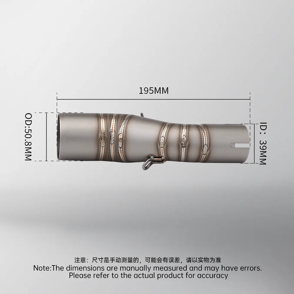 For AK550 AK 550 motorcycle escape system 51mm motorcycle muffler anti oxidation escape pipe