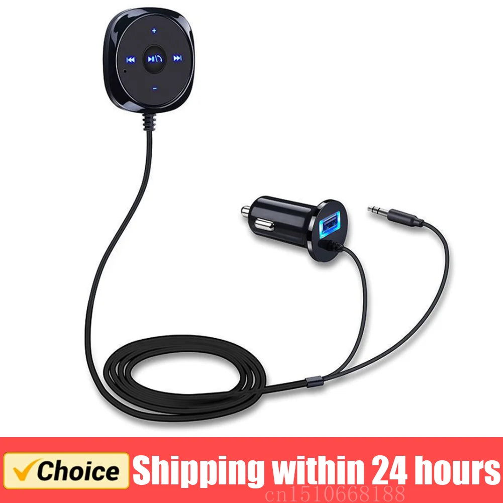 Car Bluetooth-compatible Audio Receiver Wireless Bluetooth-compatible Music Receiver for Car Stereo with AUX IN Auto Accessories