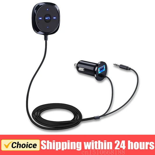 Car Bluetooth-compatible Audio Receiver Wireless Bluetooth-compatible Music Receiver for Car Stereo with AUX IN Auto Accessories