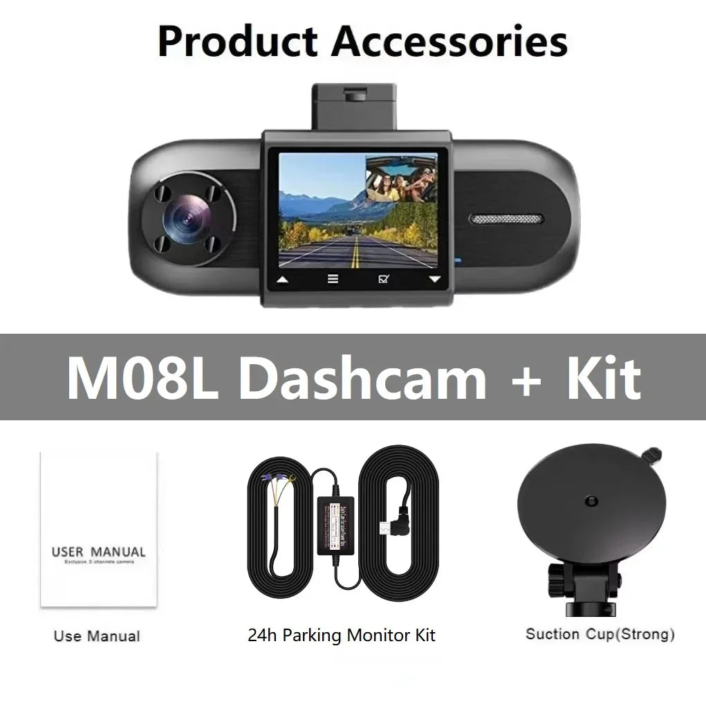 Dash Cam 4K Wifi Mini Camera for Car Dual Dvrs Video Registrator Dashcam 24h Parking Monitor Dvr Kamera Samochodowa Rejestrator