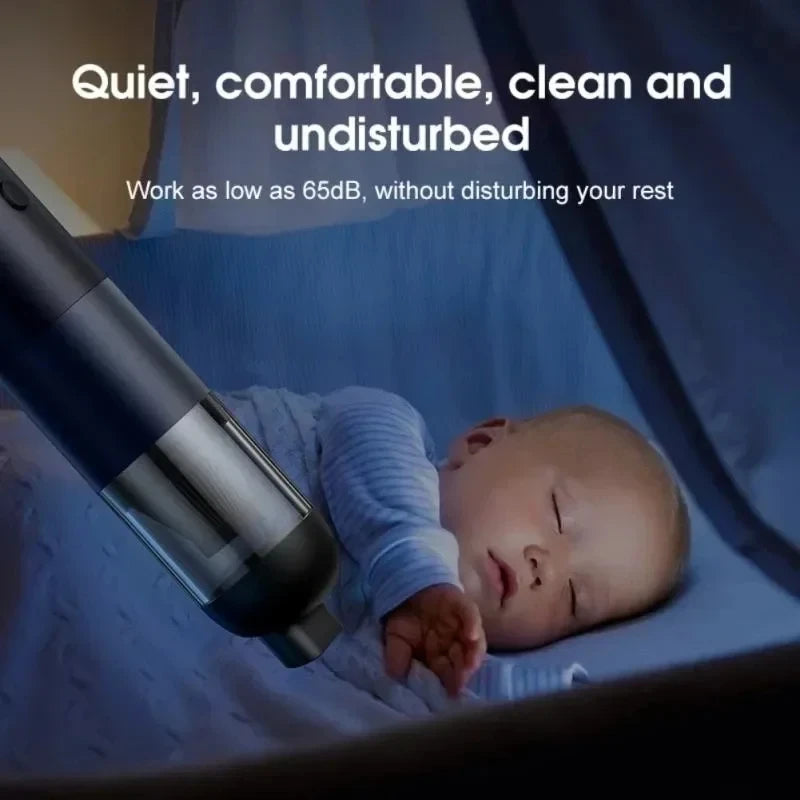 Powerful Car Vacuum Cleaner High Suction Mini Wireless Handheld Cyclonic Vacuum Dust Catcher Home Car Wet Dry Rechargeable