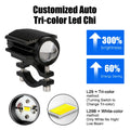 Motorcycle electric vehicle front headlights, locomotive LED 12-84V ultra bright spot lights, auxiliary road modified headlights