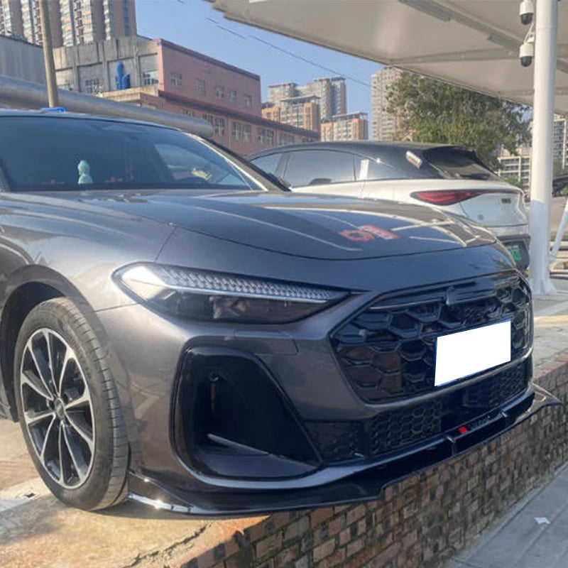 Car accessories FIT FOR Audi A5 B10 2025 2026 black ABS Front Bumper Lip Spoiler Splitters Cover Body kit Side Skirt