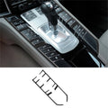 For Porsche Panamera 2010-2016 Car Accessories Carbon Fiber Interior Auto Gear Shift Panel Cover Frame Trim Sticker