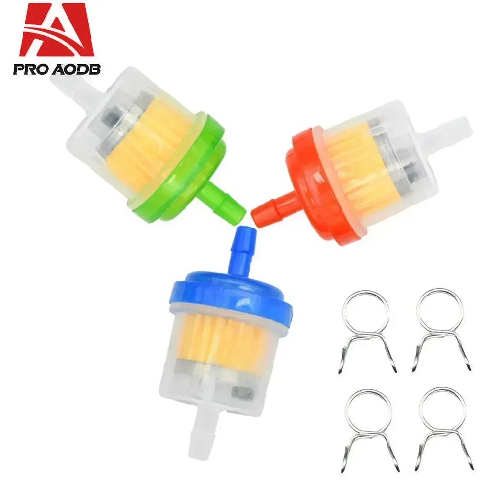 For Motorcycle Universal Low Price Gas Fuel Filters 49cc 50cc 110cc 125cc Motocross Dirt Pit Bike Moped Scooter ATV Go kart
