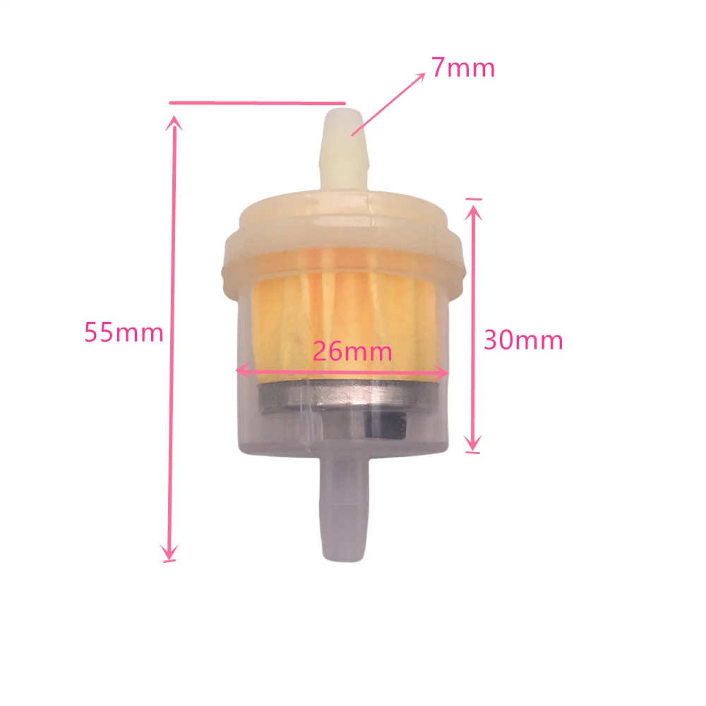 10pcs Universal Gasoline Gas Fuel Gasoline Oil Filter For Scooter Motorcycle Moped Scooter Dirt Bike ATV Fuel Filte