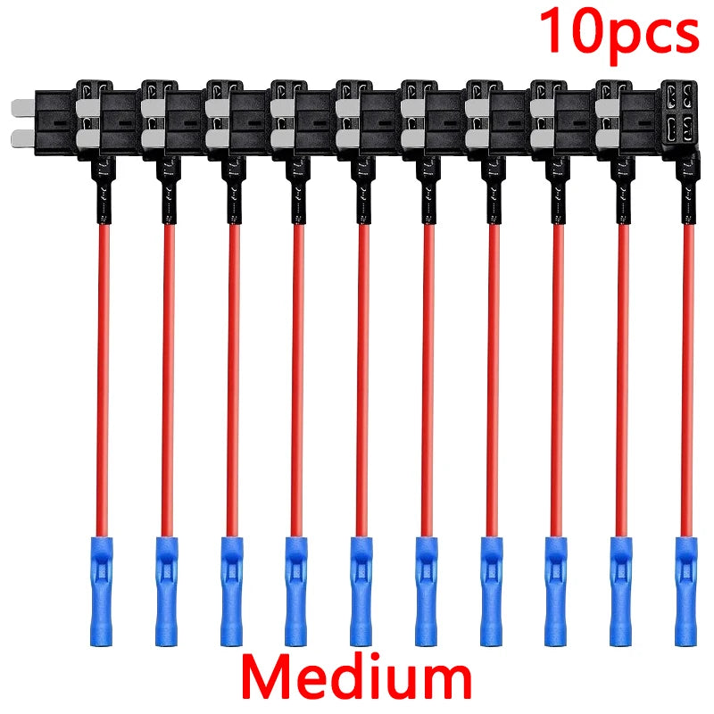 Accesorios para automóviles y camiones MINI PEQUEÑO MEDIANO Tamaño Micro Estándar Automóvil ATM Portafusibles Adaptador TAP de circuito adicional