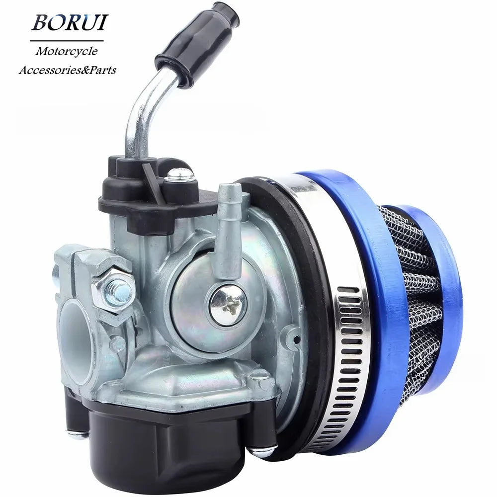 Motorcycle Carburetor Air Filter kit for Most 49cc 50cc 80cc 2 stroke Chinese Engines Moped Scooter ATV Quad Buggy Pit Bike Blue