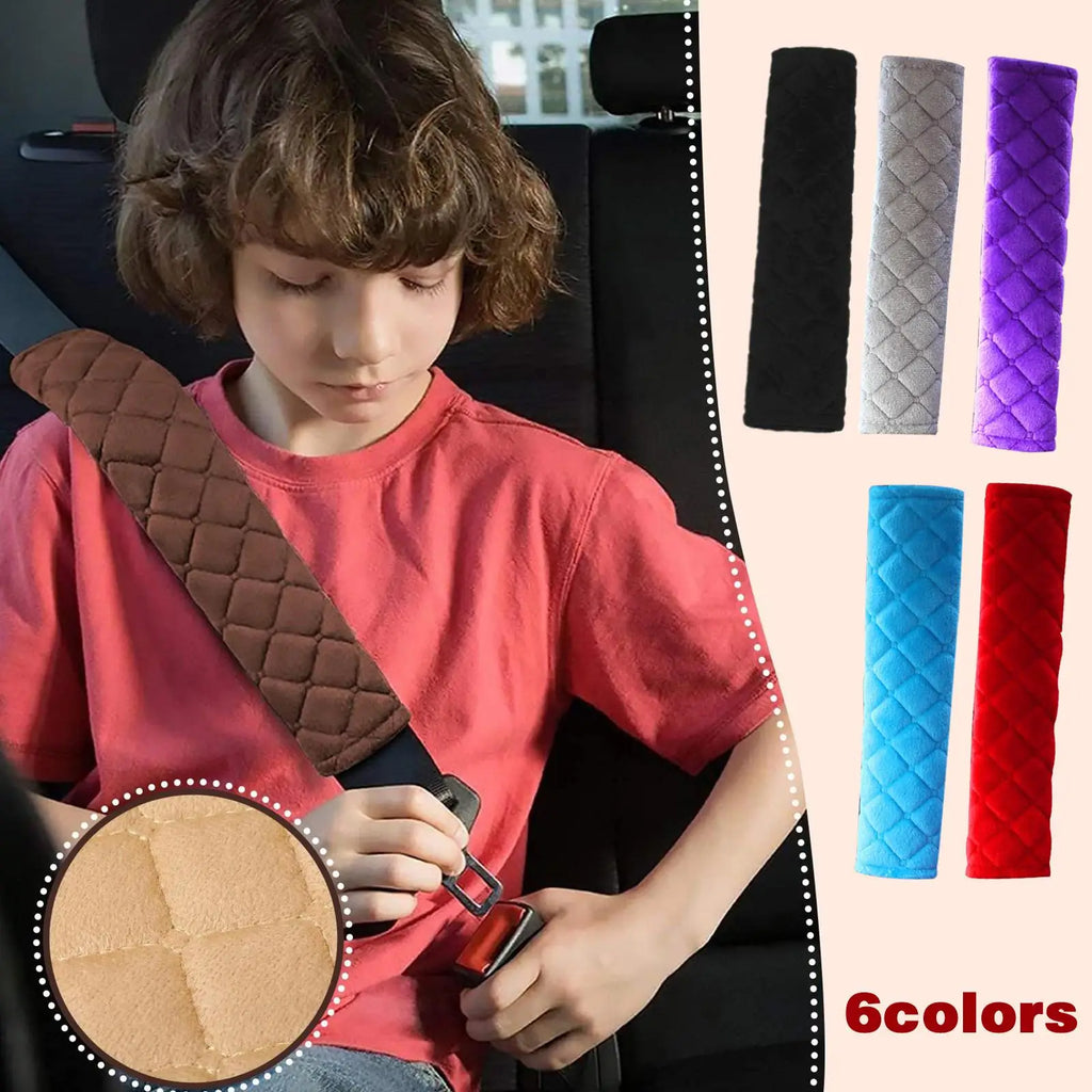 Car Soft Seat Belt Cover Auto Seat Belt Covers Safety Belts Shoulder Protection With Warm Plush Auto Interior Accessories