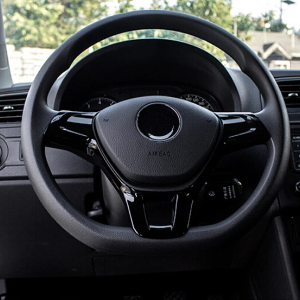 Car accessories Steering Wheel Trim For Volkswagen T-ROC C-TREK T-Cross TAYRON Phideon Teramont Atlas Arteon Fox MULTIVAN Sharan