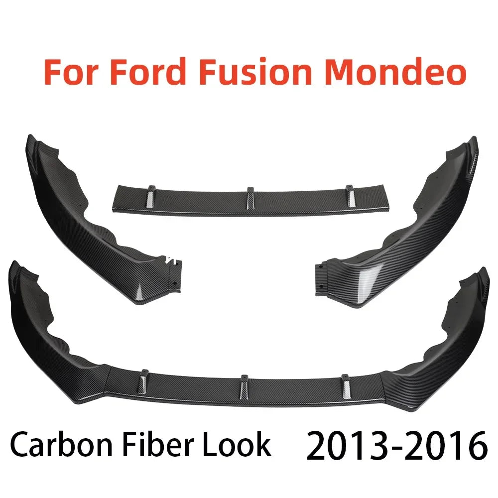 Car Accessories  Car Front Bumper Splitter Lip Diffuser Body Kit Spoiler Guard for Ford Fusion Mondeo 2013 2014 2015 2016