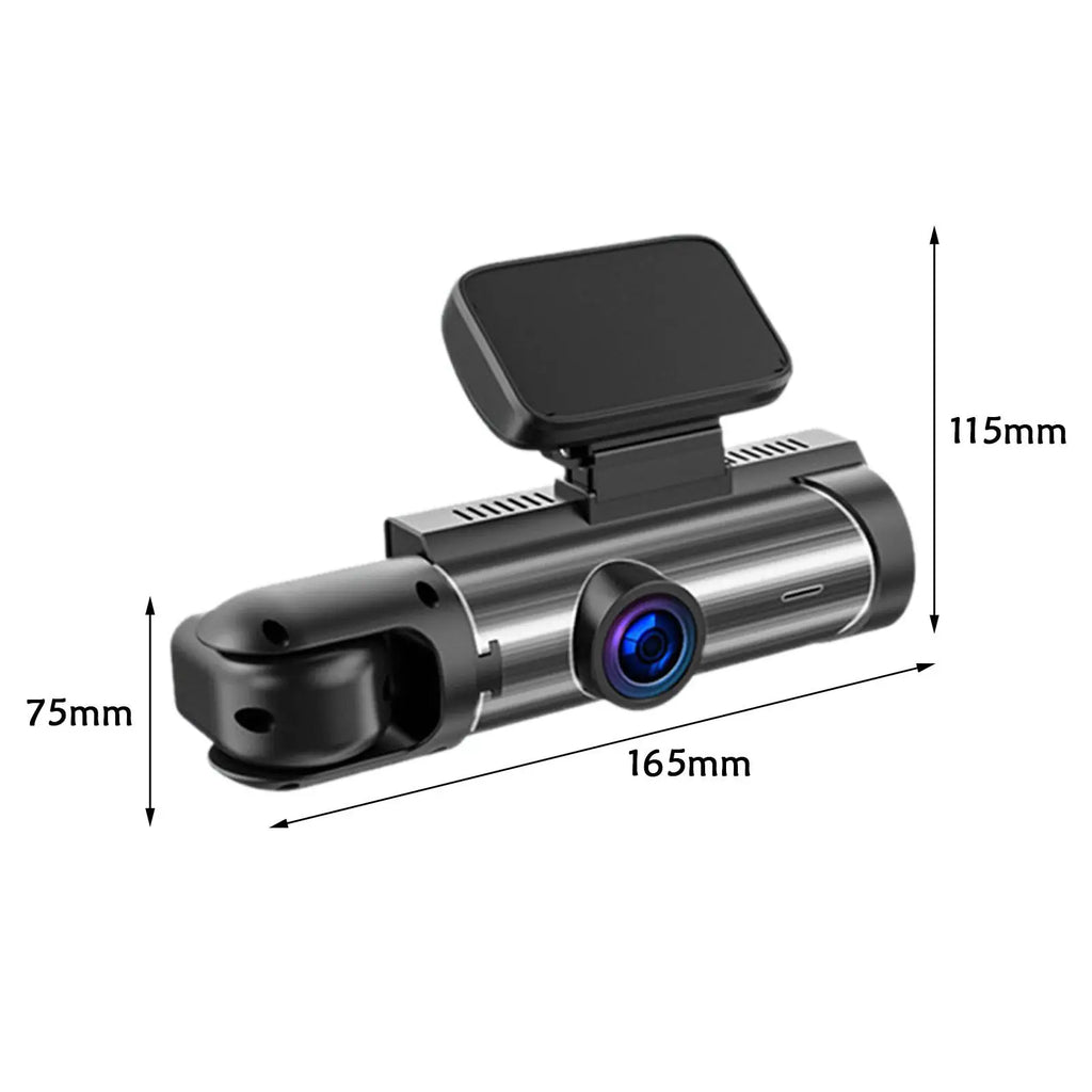 Dashboard Camera with Motion Detection Dual Lens IPS Screen Dash Cam Loop Recording for Car SUV 24 Hour Security