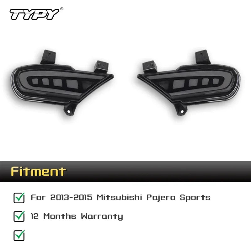 Car LED Rear Bumper Lamps For Mitsubishi Pajero Sports 2013 2014 2015 Backup Reflector Lamp Reverse Taillight Brake Turn Signal