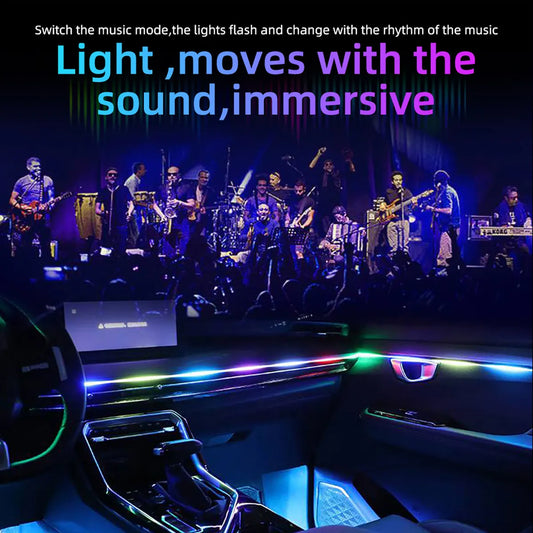 10 in 1 Car LED Acrylic Light Strip