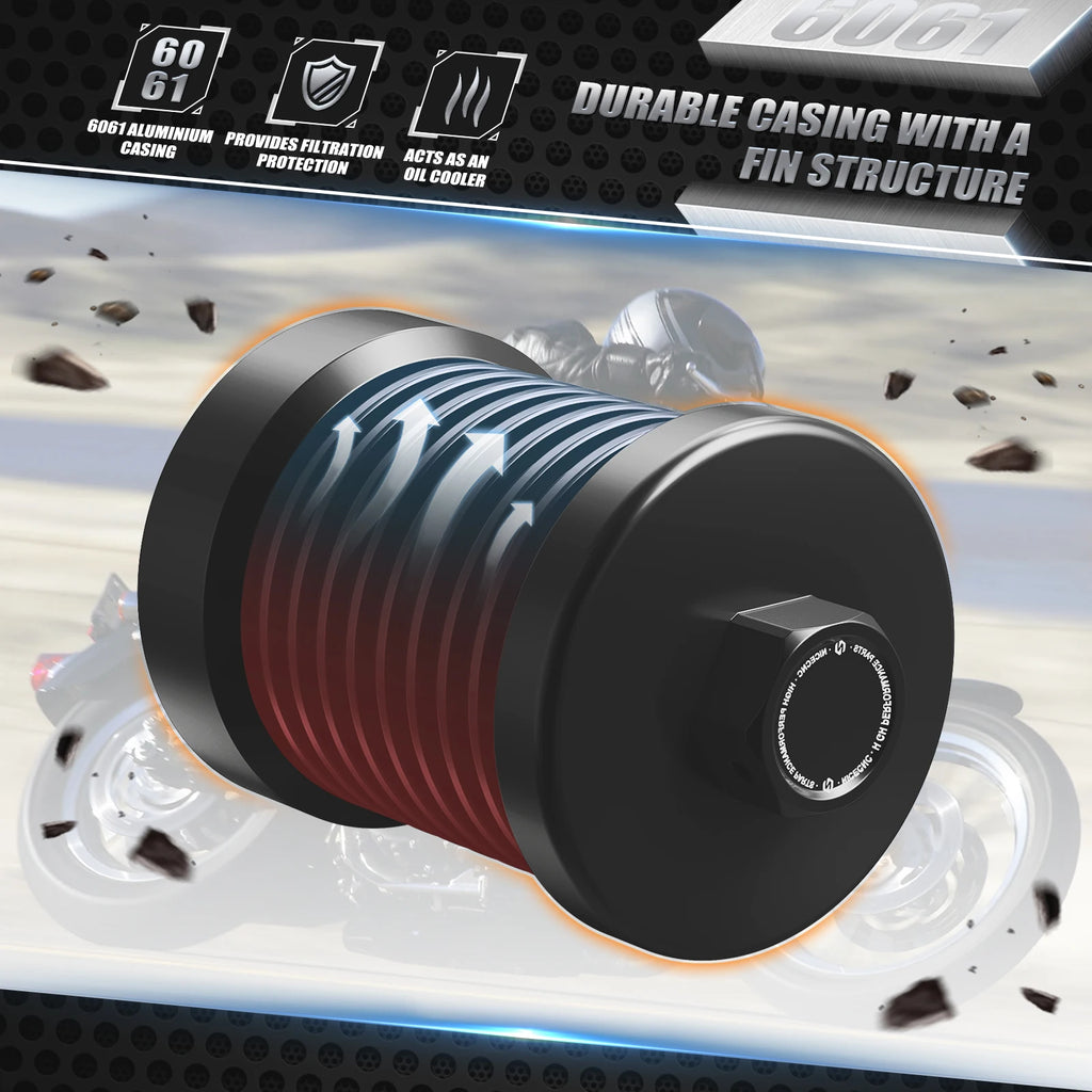 For Harley Street Glide Special FLHXS/FLHX 2017-23 Reusable Oil Filter Kit CVO Road Glide Street Bob FXBB Softail Standard FXST