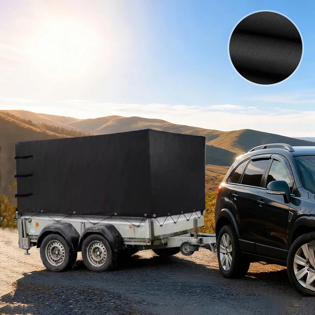 Trailer Cover for High Canopy Trucks Featuring Thickened 600D Oxford Fabric Waterproof Performance Dust Resistance UV Protection