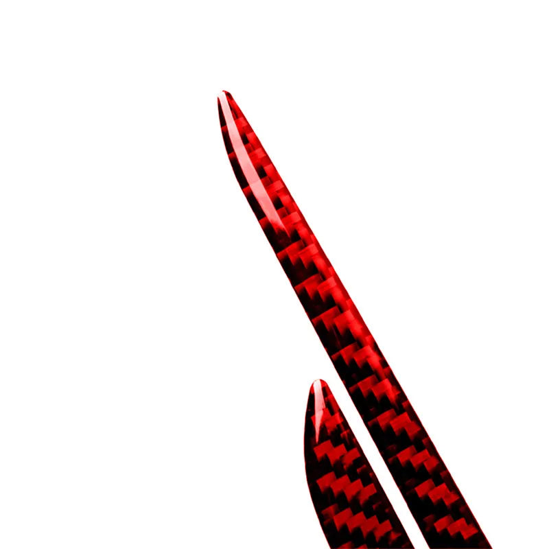 For Audi A4 B9 RS4 S4 2017 2018 2019 Car Interior Decorative Accessories Carbon Fiber Inside Door Speaker Stickers Trim Strip