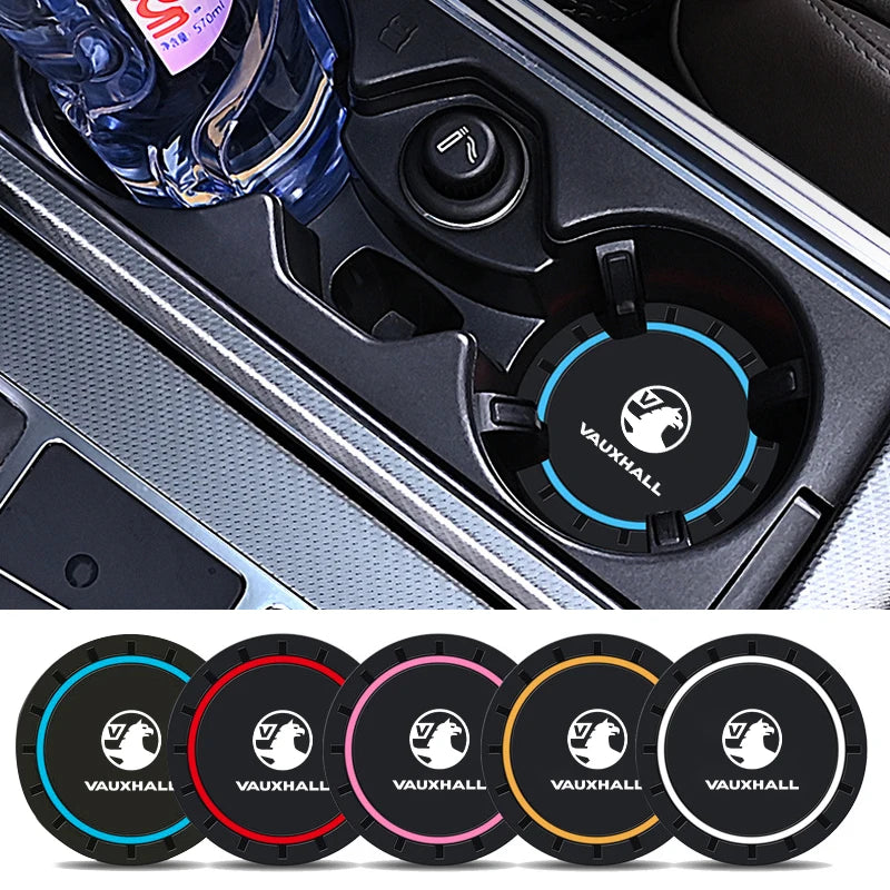 Car Cup Holder Coaster Auto Decoration Silicone Mat Accessories Interior For Vauxhall Corsa VXR Astra GTC Tigra Zafira Vectra
