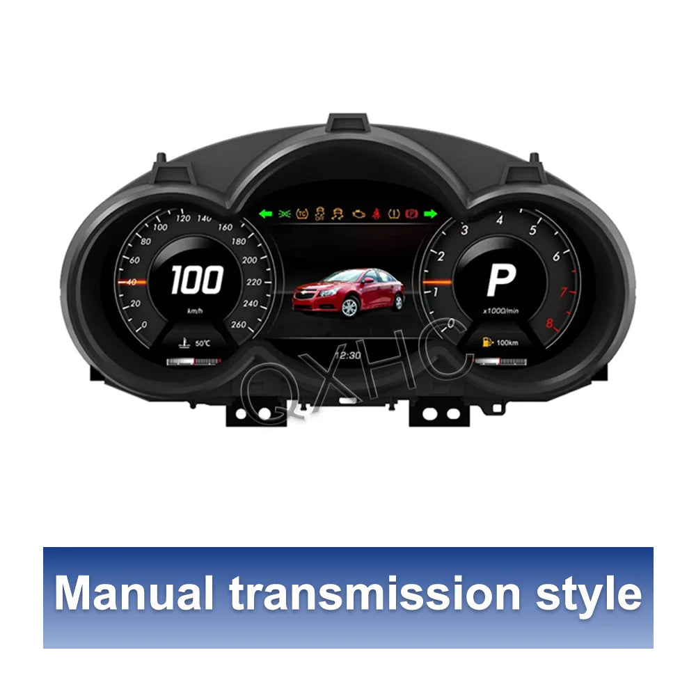 Car LCD Digital Cluster Virtual Cockpit SpeedMeter Dash Carplay For Chevrolet Cruze 2008-2015 Instrument Screen Panel Unit