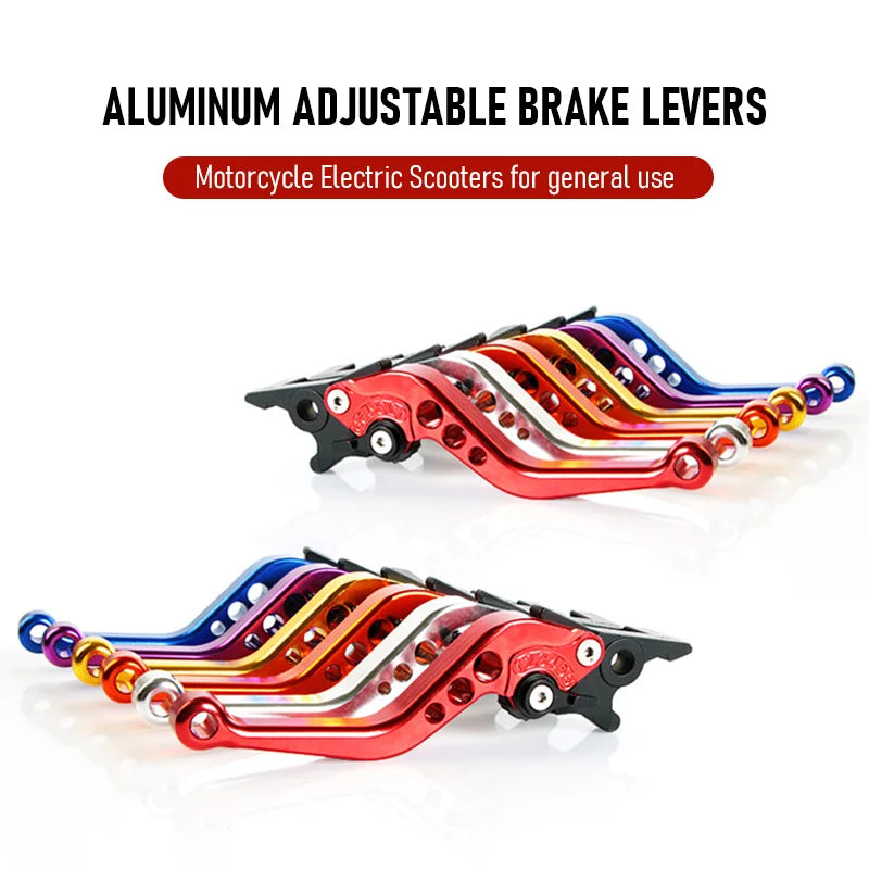Motorcycle Clutch&Brake Handle-Universal Adjustable Double Disc Brake Lever for Drum&Disc Brakes-Upgrade Your Bike's Performance