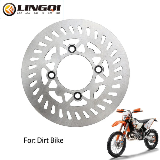 LINGQI RACING Motorcycle 185mm 195mm 230mm Steel Front Rear Wheel Disc Brake Disk Rotor Plate For Dirt Pit Bike Off Road CRF