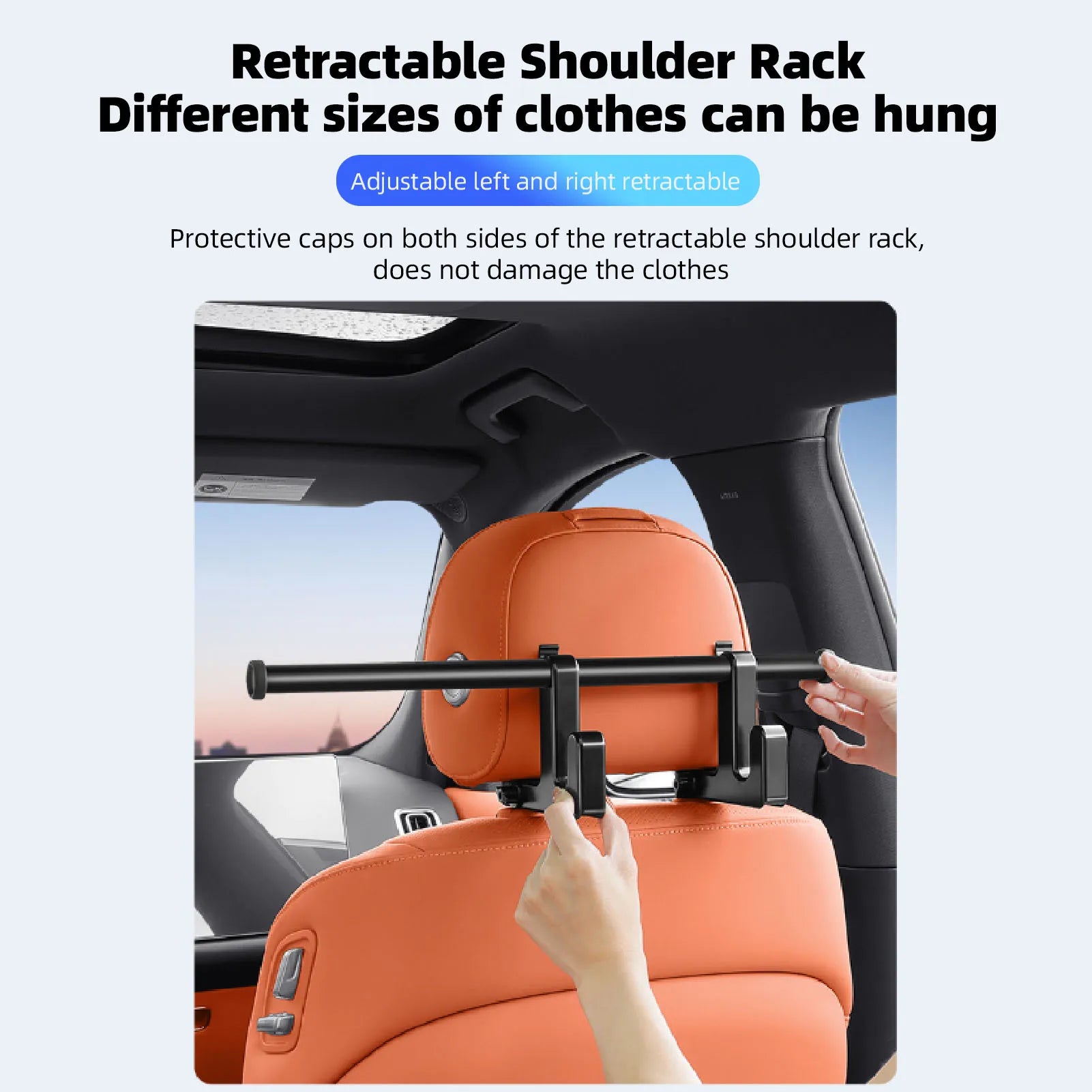 Car Seat Back Organizer Hook Vehicle Back Seat Headrest Hanger Holder Car Seat Headrest Hanger Auto Interior Car Accessories