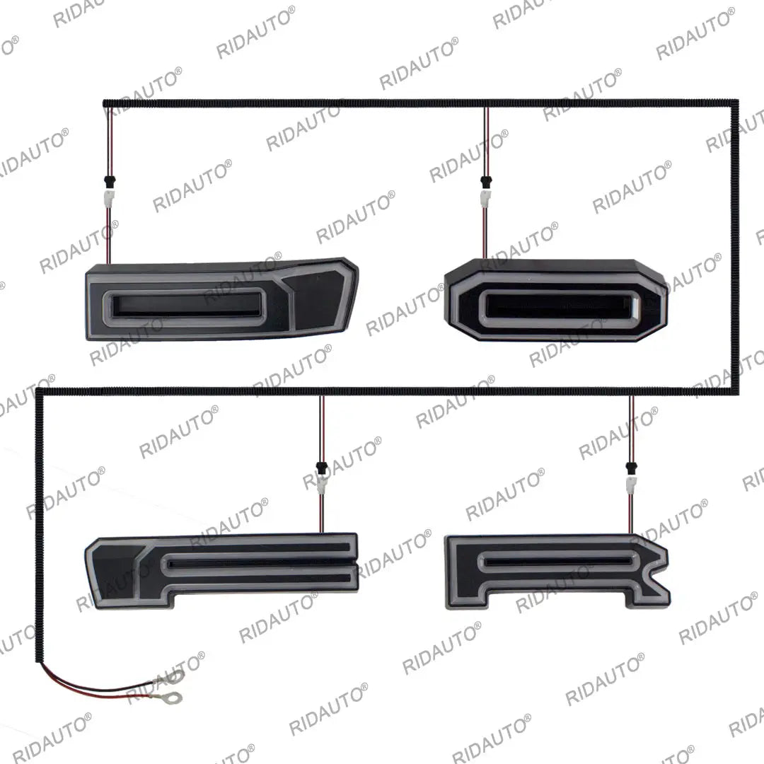 Pickup Truck Modified DIY 4 Letter For RANGER 2015-2021 T8 T7 Raptor Grill Grille White LED Glowing Lighted Glowing letters Lamp