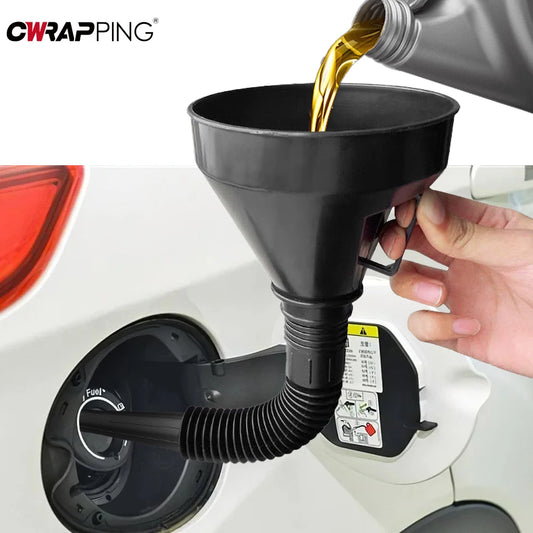 Car Gadgets Auto Refueling Funnel Detachable Hose with Filter Long Mouth Funnel Motorcycle Refueling Engine Oil Funnel Tool