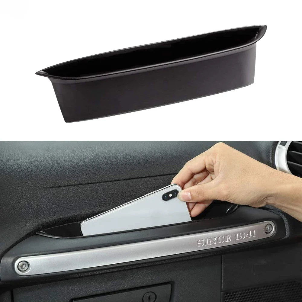 Grab Tray Passenger Storage Organizer Grab Handle Accessory Box for 2011-2018 Jeep Wrangler JK JKU 2/4 Door Interior Accessories
