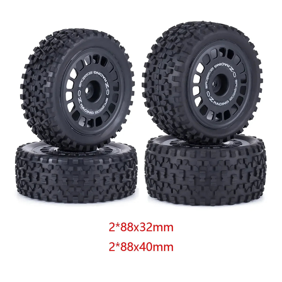 4 Pcs 88mm Buggy Tires Wheel Tyre for 1/10 Wltoys 104001 Tamiya TT-02B DT-02 RC Car Off Road Rally Racing Rims Upgrades Parts
