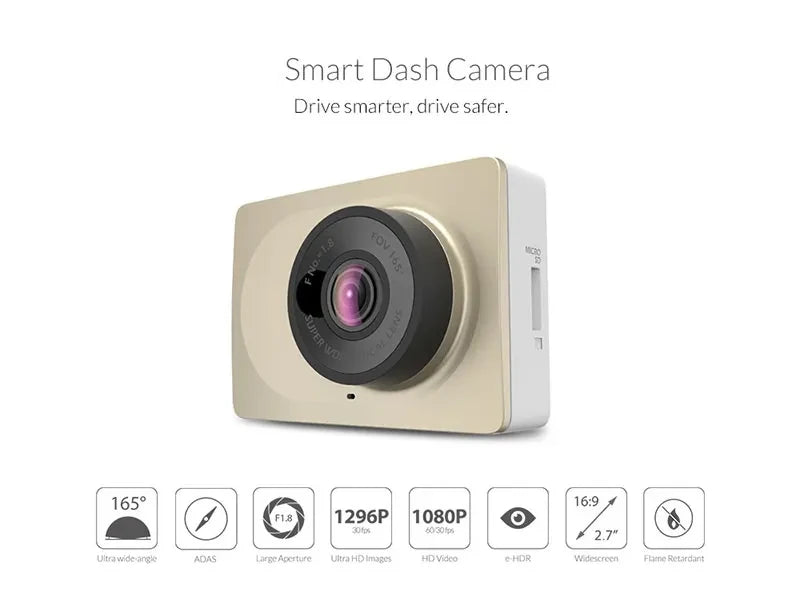 xiao YI Smart Dash Cam For Car ADAS 2.7 Screen Full HD 1080P Dash Cam with Night Vision ADAS English International Version