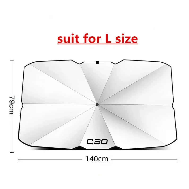 Car parasol car interior windshield sun visor for Volvo XC90 XC60 C30 T6 S60 C70 XC40 V40 XC70 V60 V50 S80 S40 AWD V90 S90