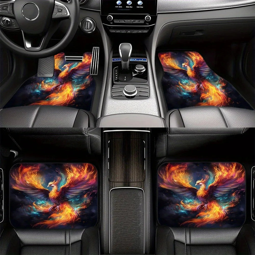 4PCS/Set Car Floor Mats Car Floor Protector Bohemia Carpet Rugs Universal Auto Foot Pad Set Auto Accessories Car Decoration