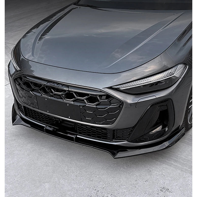 Car accessories FIT FOR Audi A5 B10 2025 2026 black ABS Front Bumper Lip Spoiler Splitters Cover Body kit Side Skirt