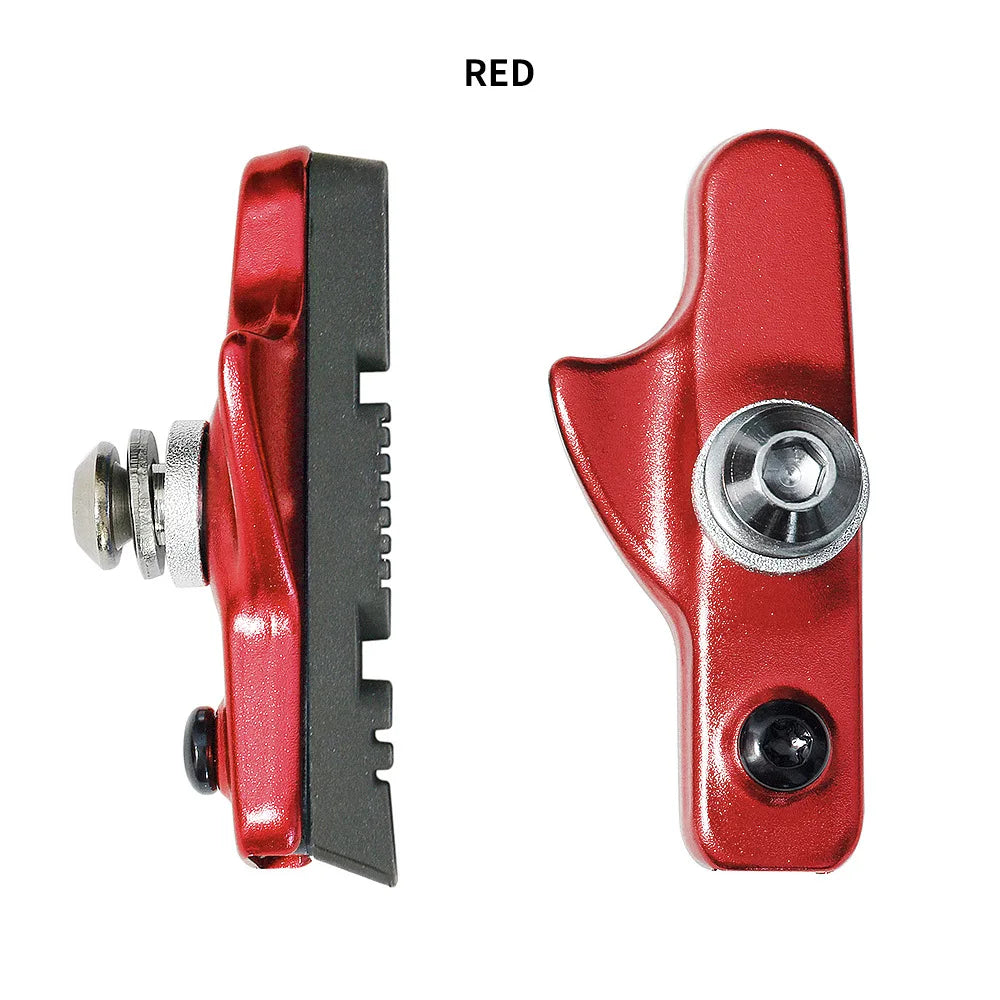 Road Bike Brake Shoes Pads C-Brake Shoes Lightweight Aluminum Alloy Pads Rubber Brake Shoes for C-Brake Calipers