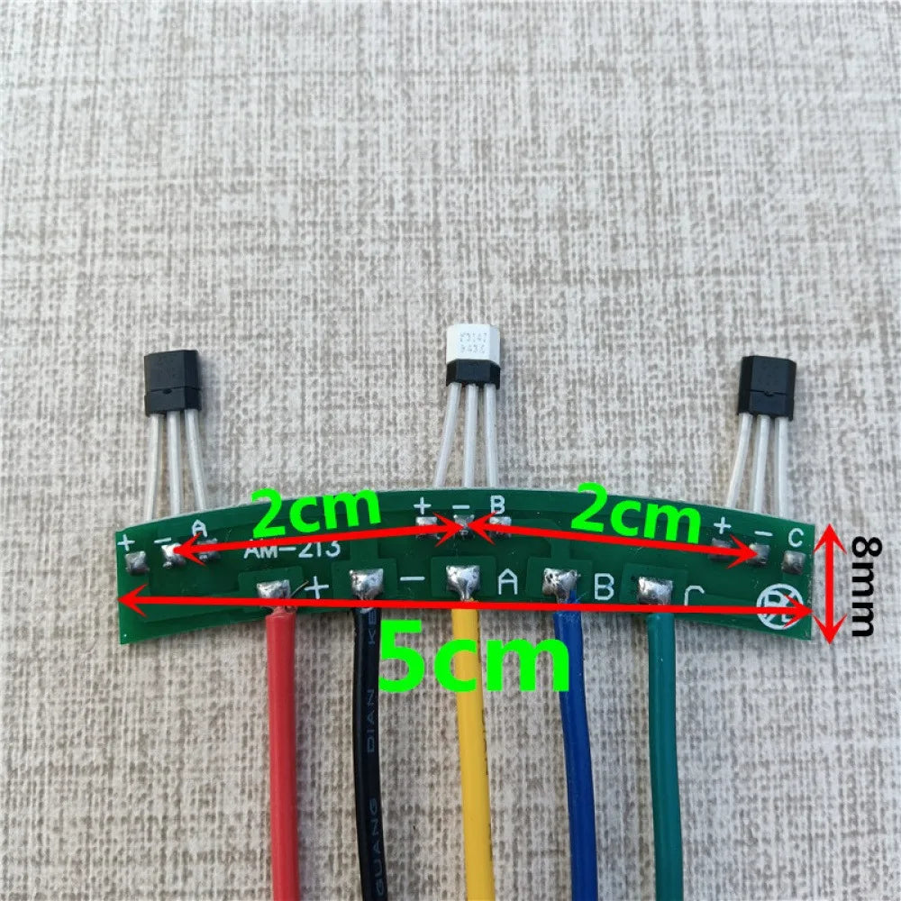 2-Wheels Electric Vehicles Motor Hall Sensor with Board Cable 120 Degree Motor 3147 41F Hall Circuit Board Element E-Bike Parts
