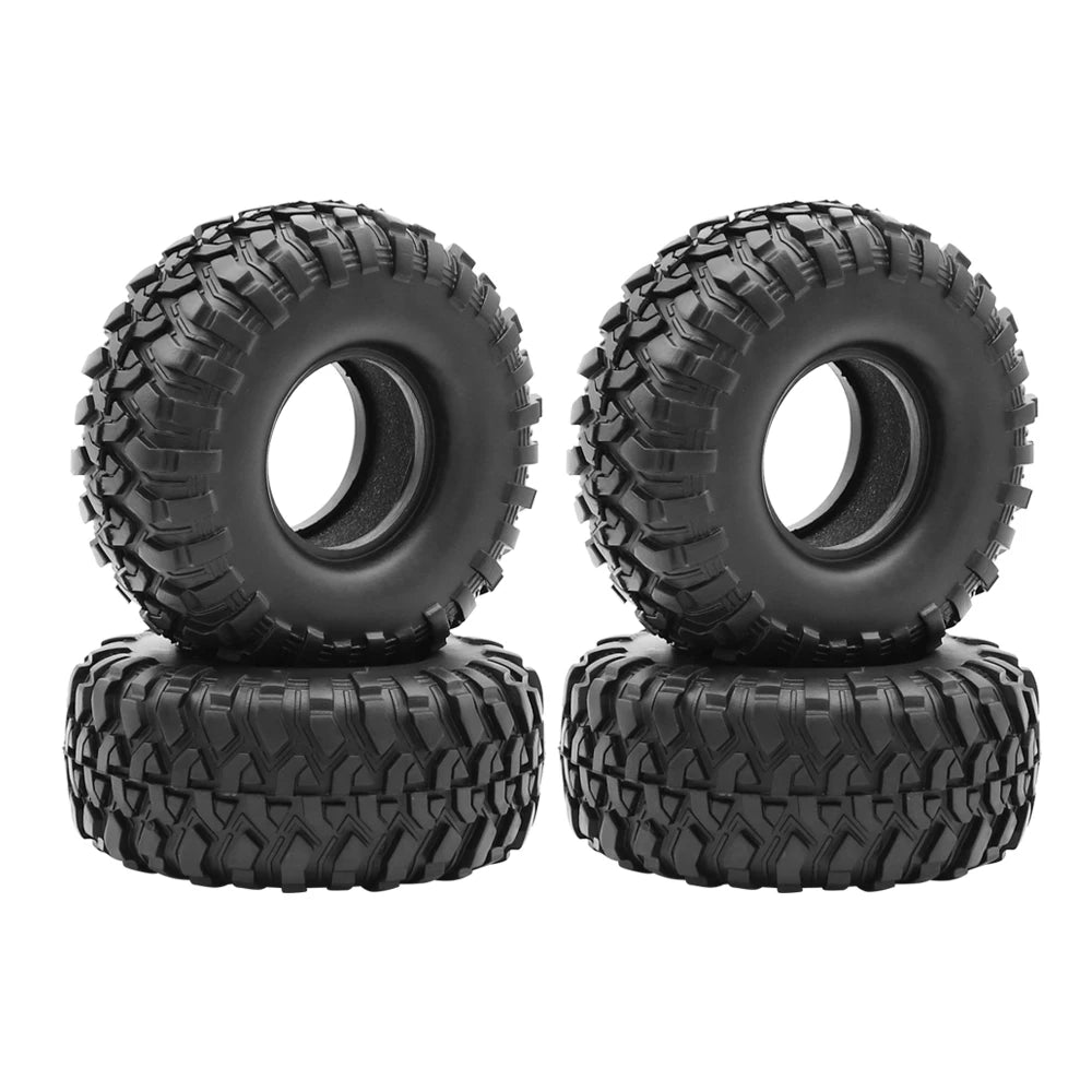 Rubber 1.9Inch Rubber Rocks Tyres/Wheel Tires 118*50MM for 1:10 RC Crawler Car Axial SCX10 III  AXI03006 TRX4 Yk4102