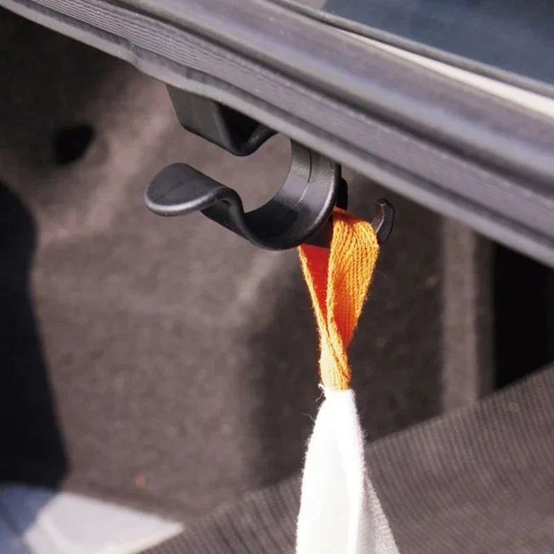 Car Trunk Umbrella Holder Hooks Car Interior Organizer Bag Hanger Trunk Fixed Hook Umbrella Clip Car Accessories