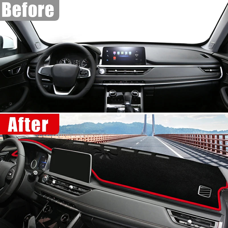 Car Accessories For Chery Tiggo 8 Pro 2019 2020 2021 2022 2023 Dashboard Cover Avoid Light Pad Anti-UV Carpets Non-Slip Mat