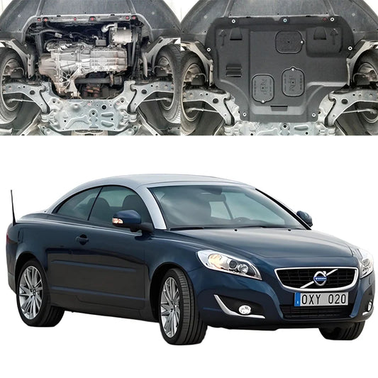 Car Accessories Black Under Engine Guard Mudguard Board Splash Shield Mud Fender Plate Panel For Volvo C70 2004-2012