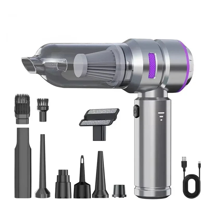 Car Wireless Vacuum Cleaner Strong Suction Handheld Wet Dry Auto Vacuum Home & Car Dual Use Mini Vacuum Cleaner Home Appliance