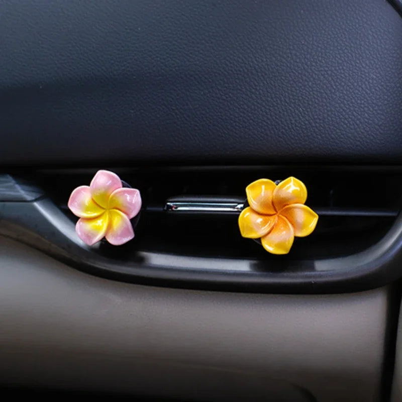 Car Flower Shape Air Conditioning Outlet Perfume Decoration Clip Car Interior Accessories