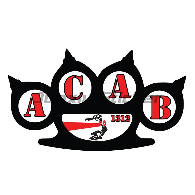 ACAB Text Car Sticker Funny Vinyl Decals Motorcycle Accessories Stickers